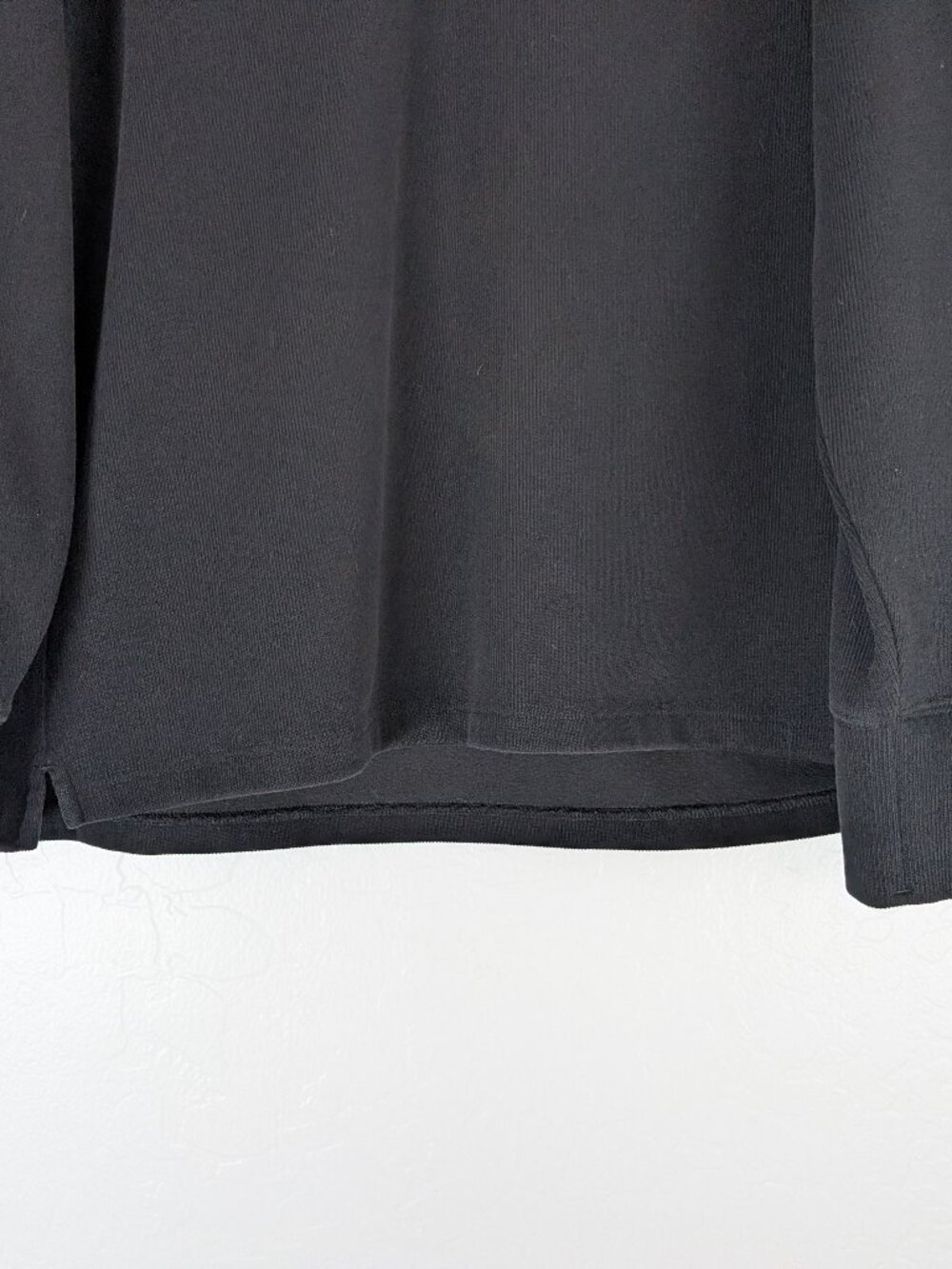 RELWEN Sweater Men's XL Black Pullover Cotton Buttons Soft Mock Neck Casual - Picture 7 of 13